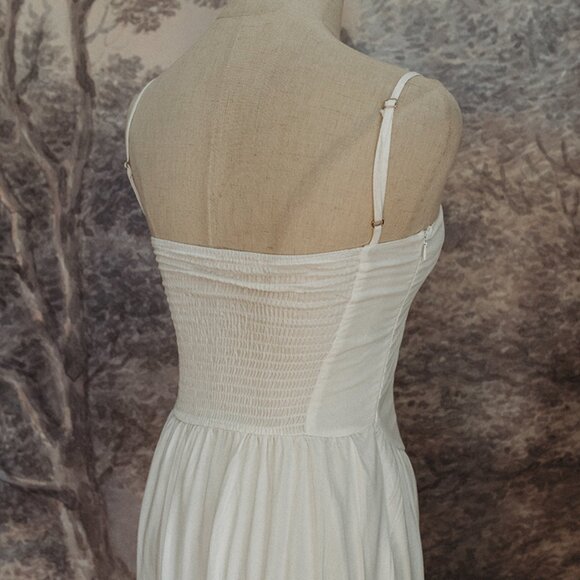 Milkmaid Dress Full Length Maxi With Ruffles Bustier Style New NWT Women - Picture 4 of 7